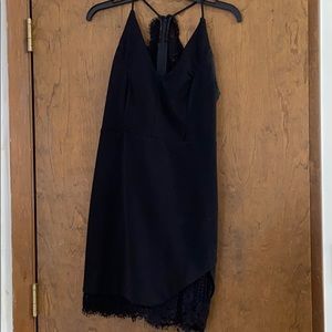 Black, tight homecoming dress